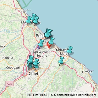 Mappa Strada Vicinale Del Trappeto, 65129 Pescara PE, Italia (7.56)