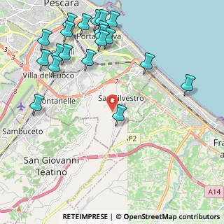 Mappa Str. Vicinale Specchioli, 65129 Pescara PE, Italia (2.8365)