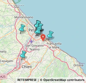 Mappa Strada Fonte Chiara, 65129 Pescara PE, Italia (5.00273)