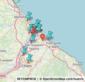 Mappa Strada Fonte Chiara, 65129 Pescara PE, Italia (5.72385)