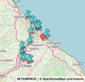 Mappa Strada Fonte Chiara, 65129 Pescara PE, Italia (7.53867)