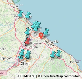 Mappa Strada Fonte Chiara, 65129 Pescara PE, Italia (7.64625)