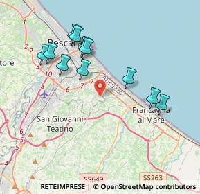 Mappa Strada Fonte Chiara, 65129 Pescara PE, Italia (3.98364)