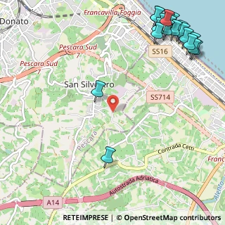 Mappa Strada Fonte Chiara, 65129 Pescara PE, Italia (1.7385)