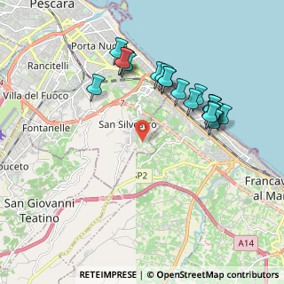 Mappa Strada Fonte Chiara, 65129 Pescara PE, Italia (2.0115)
