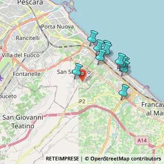 Mappa Strada Fonte Chiara, 65129 Pescara PE, Italia (1.80364)