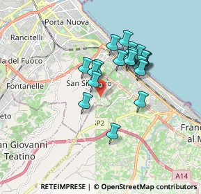 Mappa Strada Fonte Chiara, 65129 Pescara PE, Italia (1.4845)