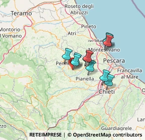 Mappa Via Guido Rossa, 65014 Loreto Aprutino PE, Italia (9.97545)