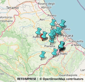 Mappa Via Guido Rossa, 65014 Loreto Aprutino PE, Italia (11.197)