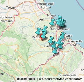 Mappa Via Guido Rossa, 65014 Loreto Aprutino PE, Italia (11.984)