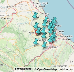 Mappa Via Guido Rossa, 65014 Loreto Aprutino PE, Italia (9.676)