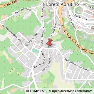 Mappa Via Cappuccini, 105, 65014 Loreto Aprutino, Pescara (Abruzzo)