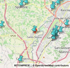 Mappa Via M, 65010 Spoltore PE, Italia (2.92778)