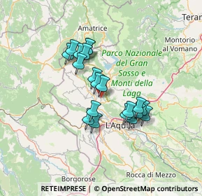 Mappa Via Collemusino, 67017 Pizzoli AQ, Italia (11.3635)