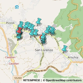 Mappa Via Collemusino, 67017 Pizzoli AQ, Italia (0.89259)