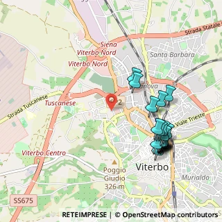 Mappa Via Amedeo Cerasa, 01100 Viterbo VT, Italia (1.1425)