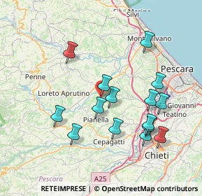 Mappa Via Ignazio Silone, 65010 Spoltore PE, Italia (7.75733)