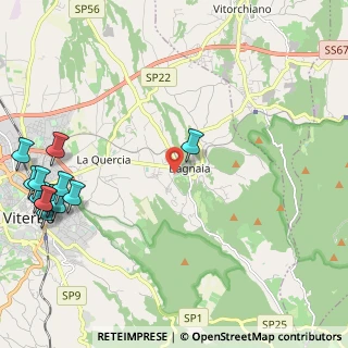 Mappa Via del Vignola, 01100 Viterbo VT, Italia (3.31)