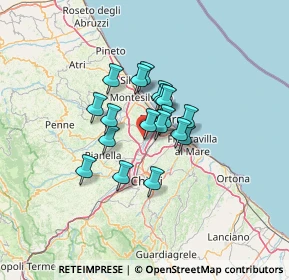 Mappa Via Iseo, 65010 Spoltore PE, Italia (8.845)