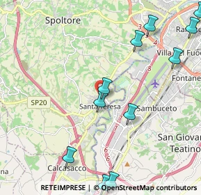 Mappa Via Iseo, 65010 Spoltore PE, Italia (2.82818)