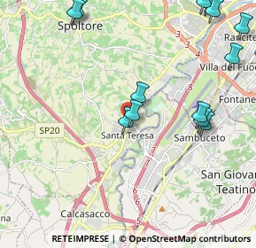 Mappa Via Iseo, 65010 Spoltore PE, Italia (2.85857)