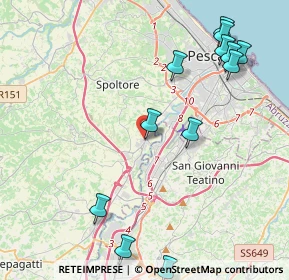 Mappa Via Iseo, 65010 Spoltore PE, Italia (5.885)