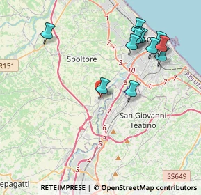 Mappa Via Iseo, 65010 Spoltore PE, Italia (4.52167)