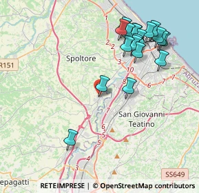 Mappa Via Iseo, 65010 Spoltore PE, Italia (4.642)