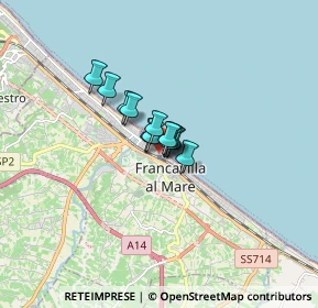 Mappa Viale Nettuno, 66023 Francavilla al Mare CH, Italia (0.70769)