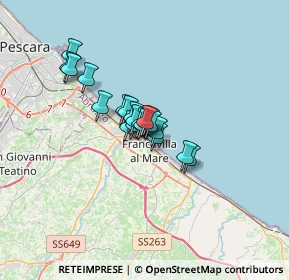 Mappa Viale Nettuno, 66023 Francavilla al Mare CH, Italia (1.956)