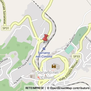Mappa Viale Stazione, 751, 01038 Soriano nel Cimino, Viterbo (Lazio)