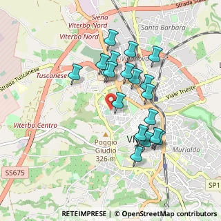 Mappa Via Carlo Minciotti, 01100 Viterbo VT, Italia (0.8615)