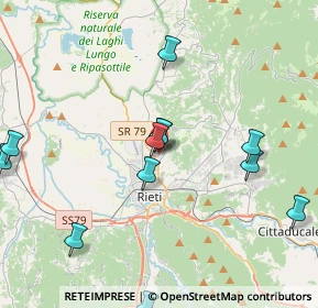 Mappa Via Giuseppe Saragat, 02100 Rieti RI, Italia (4.71167)