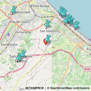 Mappa Strada Comunale San Silvestro, 65129 Pescara PE, Italia (2.84417)