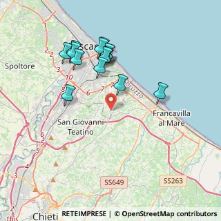 Mappa Strada Comunale San Silvestro, 65129 Pescara PE, Italia (3.90429)