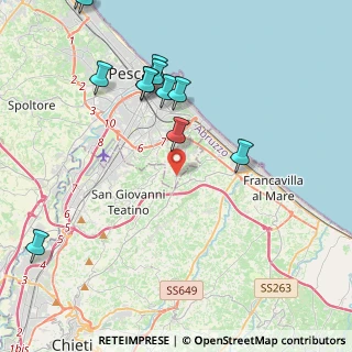 Mappa Strada Comunale San Silvestro, 65129 Pescara PE, Italia (5.20667)