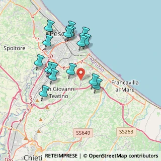 Mappa Strada Comunale San Silvestro, 65129 Pescara PE, Italia (3.89813)