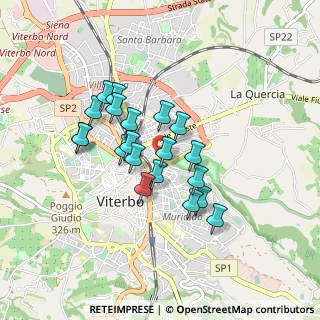 Mappa Via del Paradiso, 01100 Viterbo VT, Italia (0.7355)