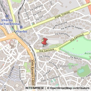 Mappa Via Genova, 48, 01100 Viterbo, Viterbo (Lazio)