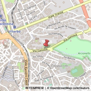Mappa Via Genova, 88, 01100 Viterbo, Viterbo (Lazio)