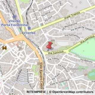 Mappa Via Genova, 24, 01100 Viterbo, Viterbo (Lazio)