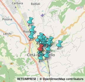 Mappa Via Roberto Arcaleni, 06010 Città di Castello PG, Italia (1.1)