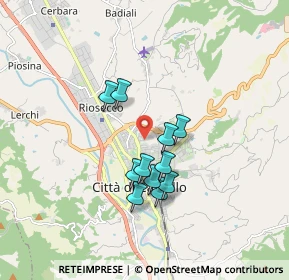 Mappa Via Roberto Arcaleni, 06010 Città di Castello PG, Italia (1.39)