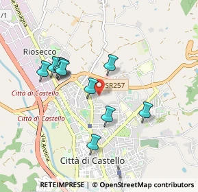 Mappa Via Roberto Arcaleni, 06010 Città di Castello PG, Italia (0.85636)