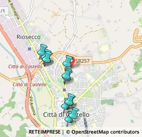 Mappa Via Roberto Arcaleni, 06010 Città di Castello PG, Italia (0.9325)
