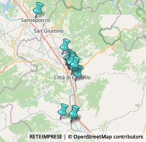 Mappa Via Roberto Arcaleni, 06010 Città di Castello PG, Italia (4.52286)