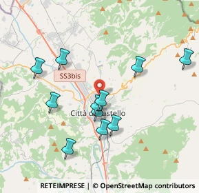 Mappa Via Roberto Arcaleni, 06010 Città di Castello PG, Italia (3.78909)