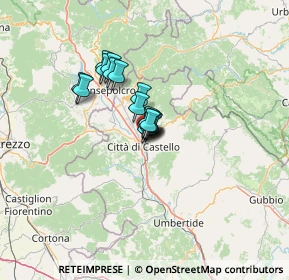 Mappa Via Roberto Arcaleni, 06010 Città di Castello PG, Italia (7.58563)