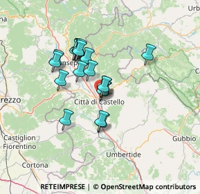 Mappa Via Roberto Arcaleni, 06010 Città di Castello PG, Italia (10.8985)