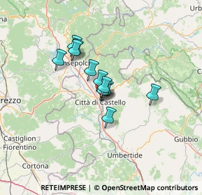 Mappa Via Roberto Arcaleni, 06010 Città di Castello PG, Italia (8.4125)